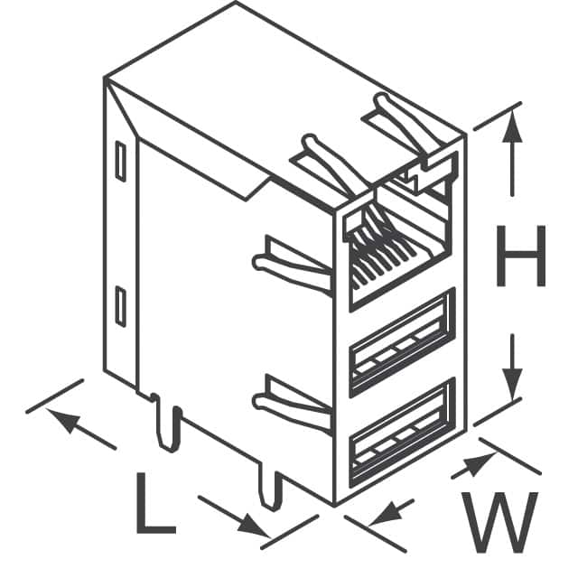 JW0-0009NL Pulse Electronics  Modular Connector Jacks With Magnetics